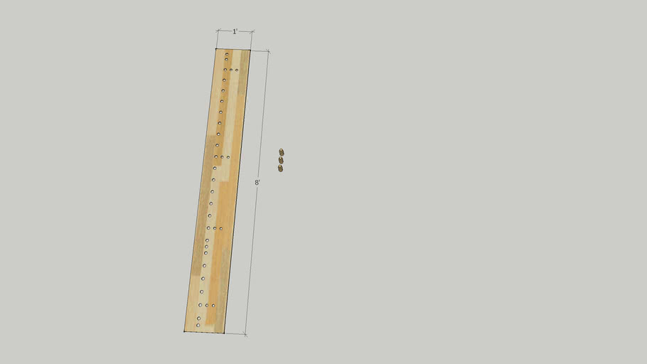 Paulk Bench Dog Hole Jig 3D Warehouse