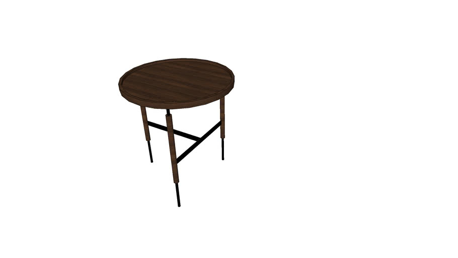 Side Table Wood 3 Legs 3d Warehouse