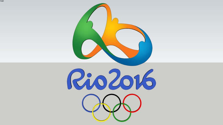 Logo Olimpiadas Rio 16 3d Warehouse