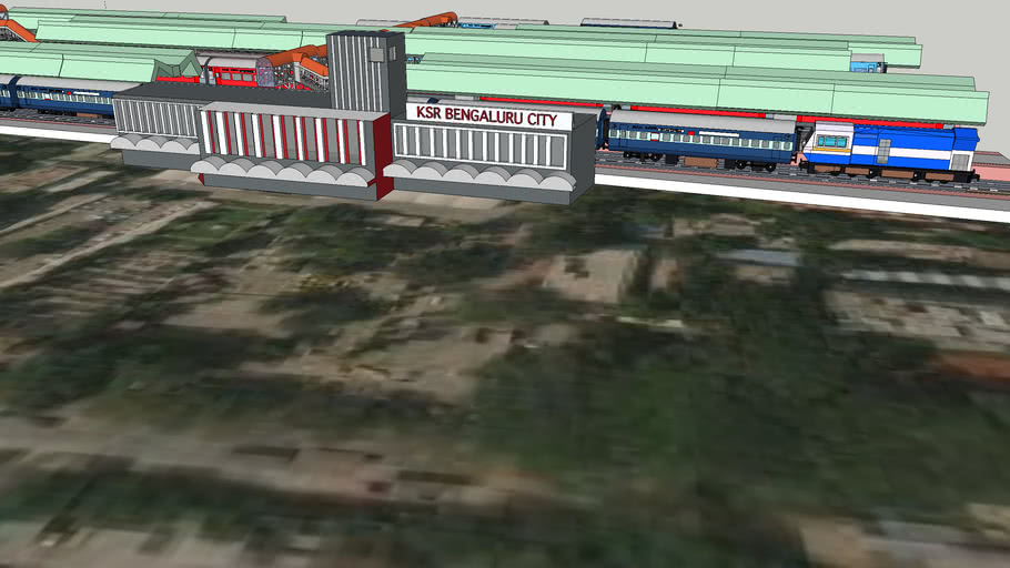 KSR Bangalore City Railway Station by Rajat Warang 3D Warehouse