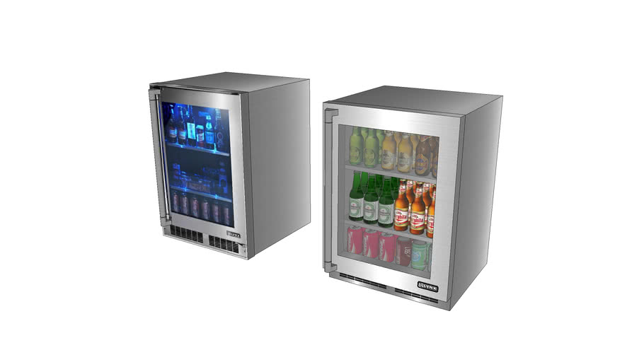 Lynx 24 Outdoor Refrigerator with glass door, right hinge (LN24REFGR