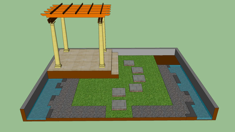 taman belakang rumah (gazebo) | 3D Warehouse