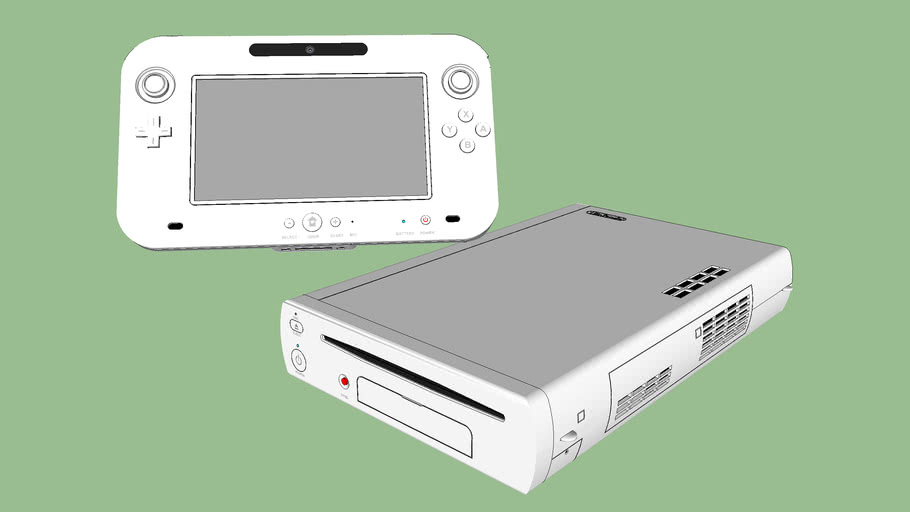 Wii U E3 2011 prototype Highly detailed (Detallado) 3D Warehouse