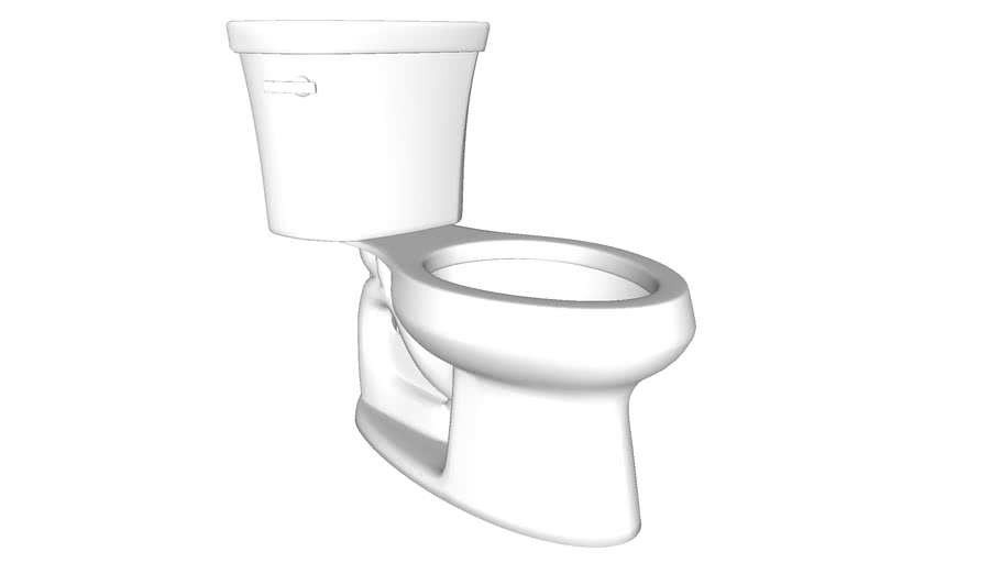 K-3978 Wellworth(R) Two-piece Elongated 1.6 Gpf Toilet With Class Five ...