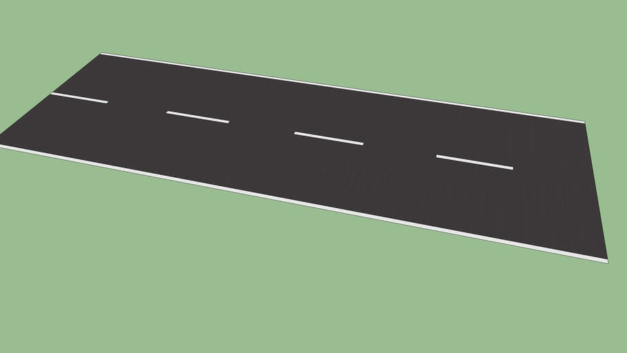 2 Lane Road Without Traffic | 3D Warehouse