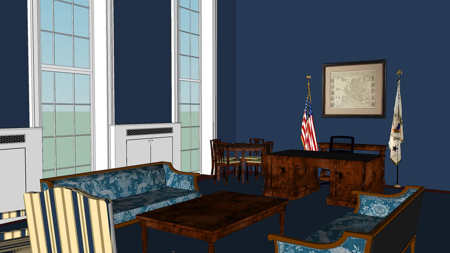 The White House Interior The Vice President Office 3d Warehouse