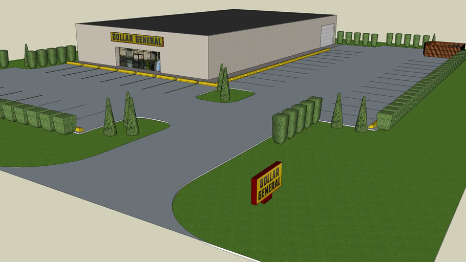 Dollar General Site Plan 3D Warehouse