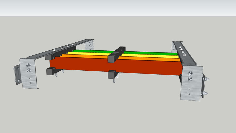 SOPORTE BARRAJE AEREO SCHNEIDER ELECTRIC | 3D Warehouse