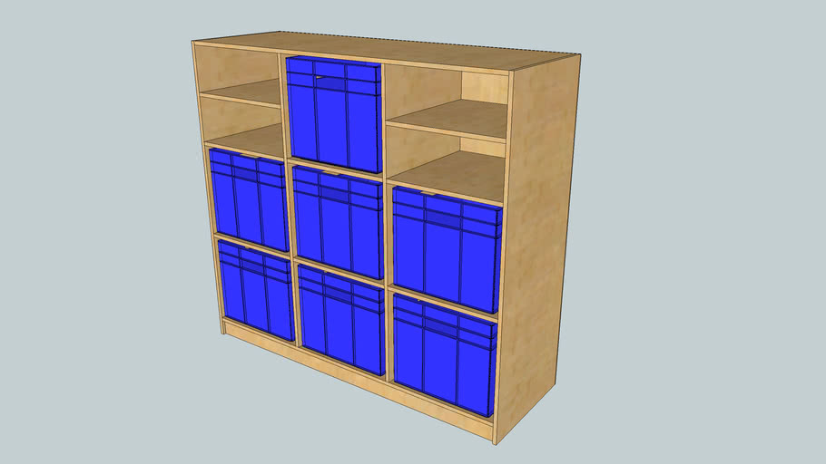 plastic box storage unit