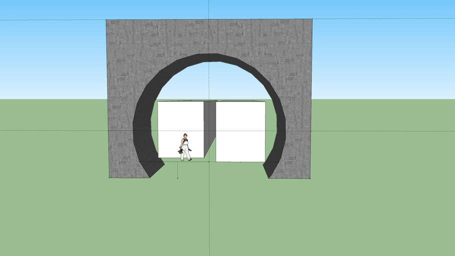 Tunnel Entrance - Double Track, Model 1 | 3D Warehouse