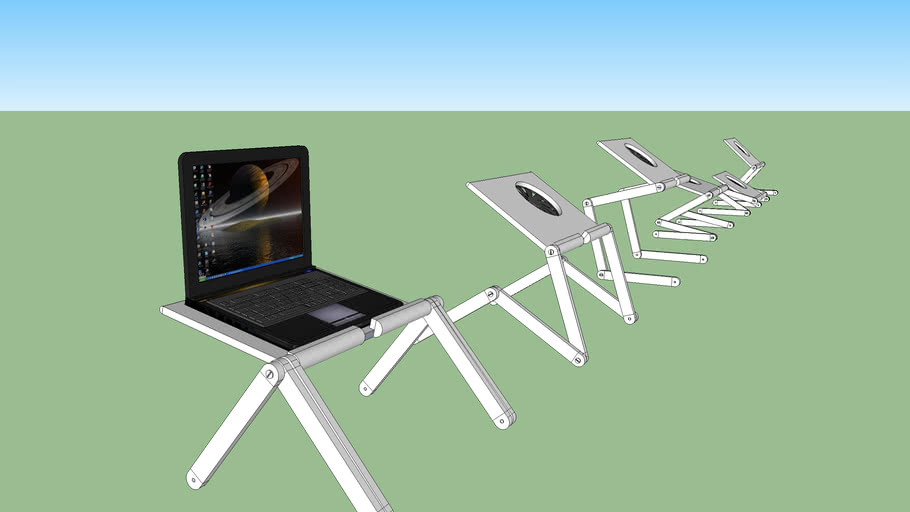 folding laptop stand 3D Warehouse
