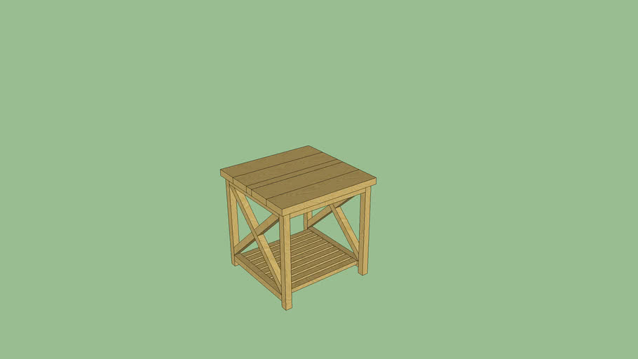 Farm Style Side Table 3d Warehouse