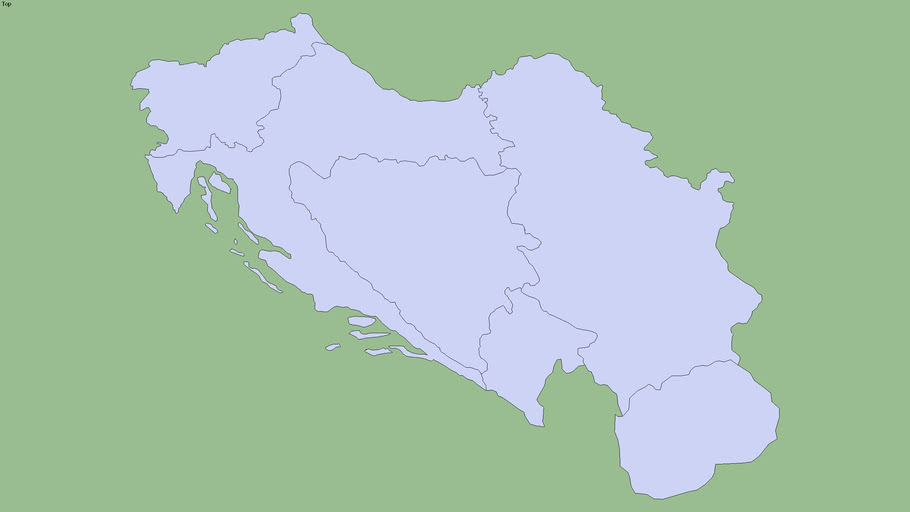 Map Of The Socialist Federal Republic Of Yugoslavia 3d Warehouse