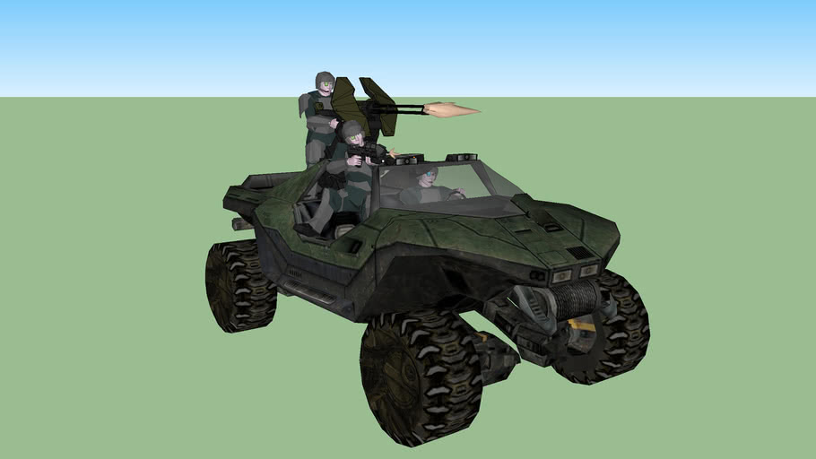 Halo warthog чертежи