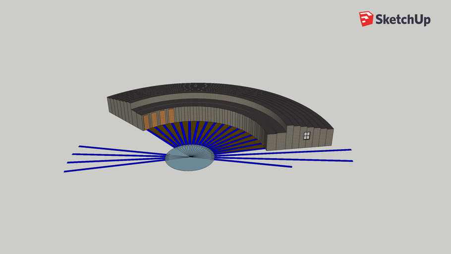 GC&SF roundhouse Galveston Nscale 3D Warehouse