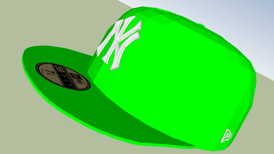 Lime New York 59fifty cap 3D Warehouse