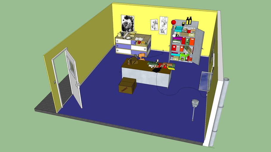 Bureau De Gaston Lagaffe 3d Warehouse