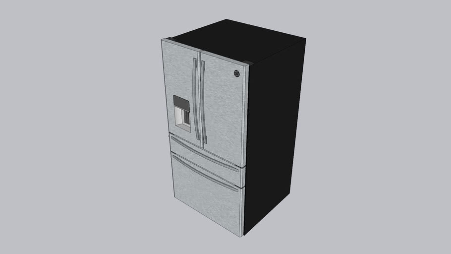 36' GE Profile 4 Door Refrigerator 3D Warehouse