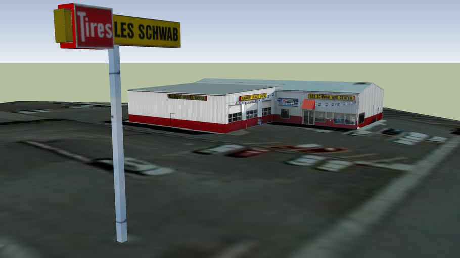Les Schwab Tire Center, Cheney, WA 3D Warehouse