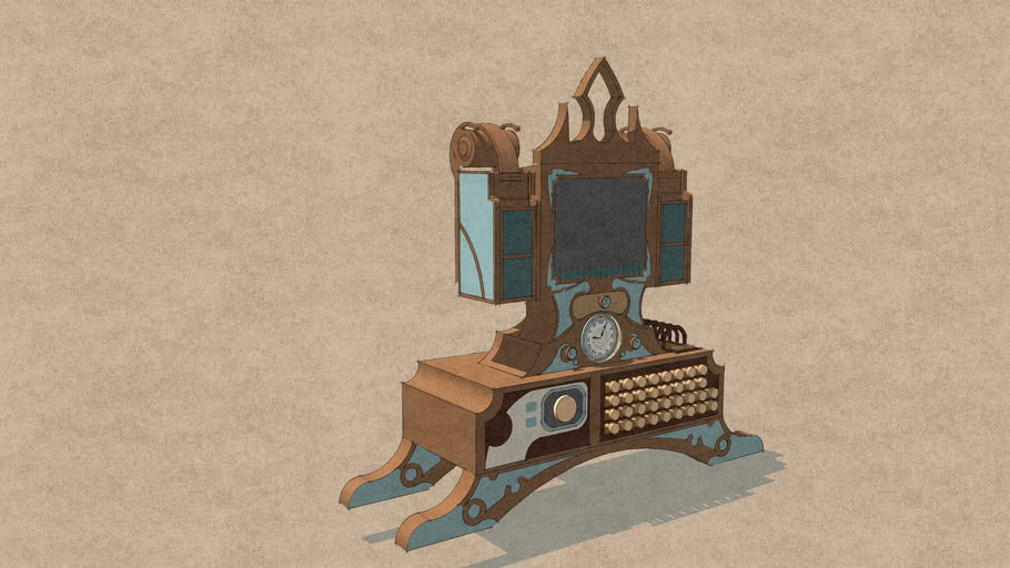 Western computer retro 3D Warehouse