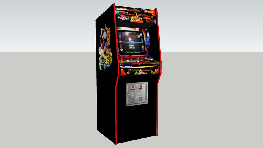 Williams Multi Game Arcade Cabinet 2 3d Warehouse