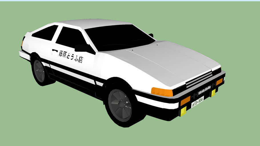 Toyota Trueno Ae86 Initial D 3d Warehouse