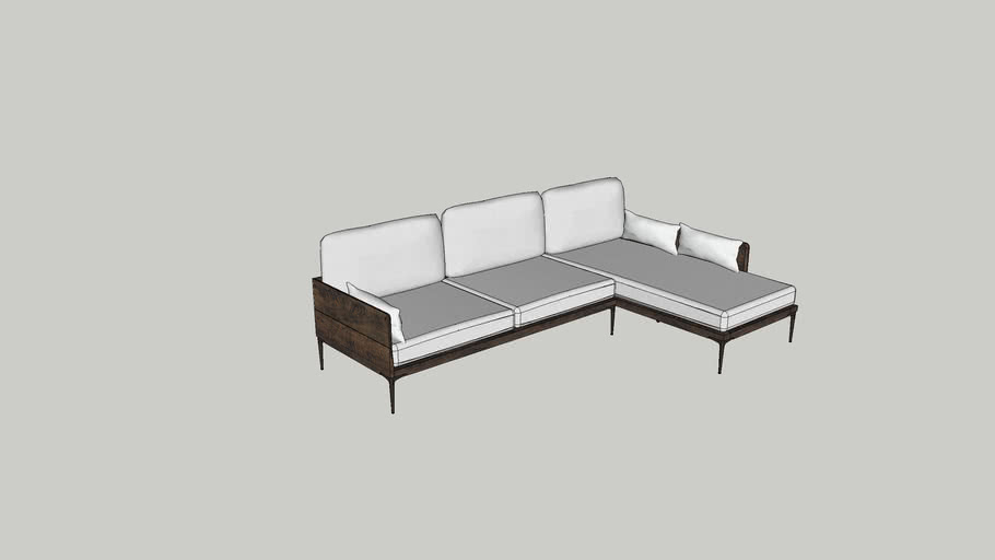 L shape sofa 3D Warehouse