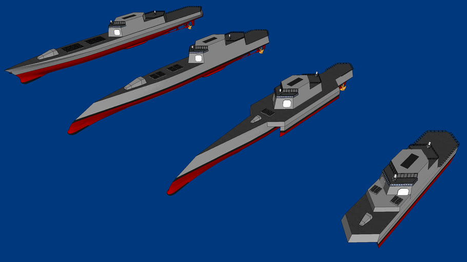 USN Surface Combatant for the 21ˢᵗ Century (SC-21) ships | WIP