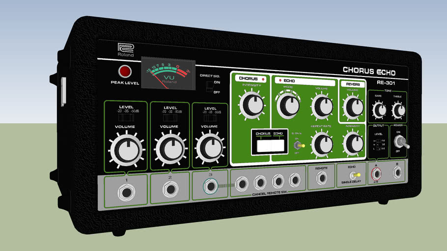 Roland RE301 Chorus Echo Unit 3D Warehouse