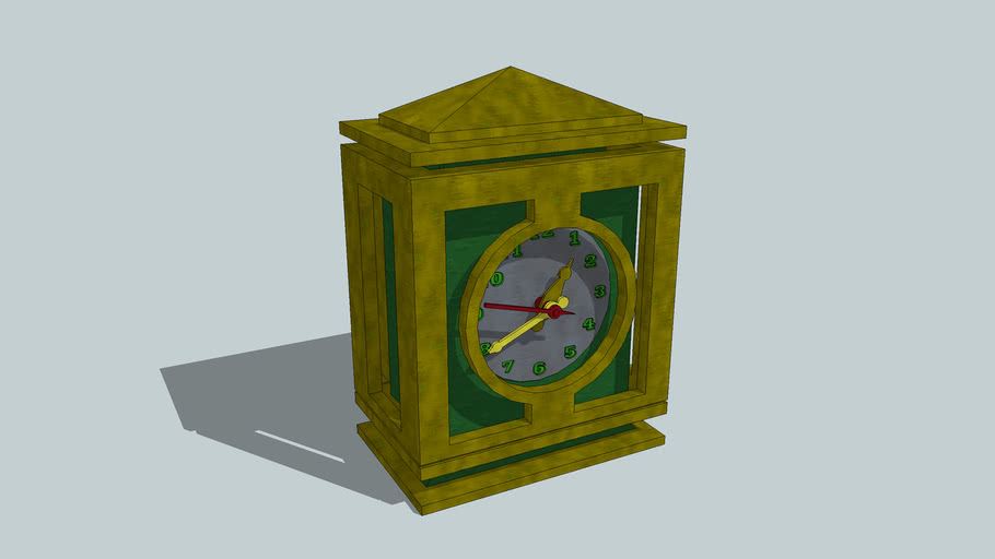 Green stone clock | 3D Warehouse