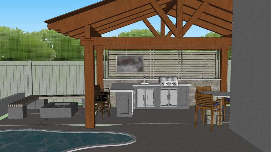 outdoor BBQ 3D Warehouse
