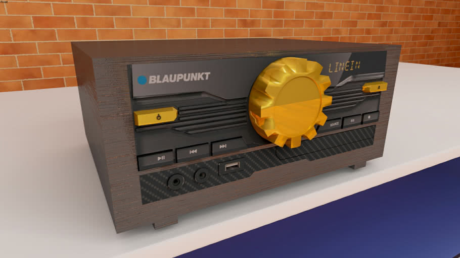 Music audio system BLAUPUNKT MC200BT 3D Warehouse