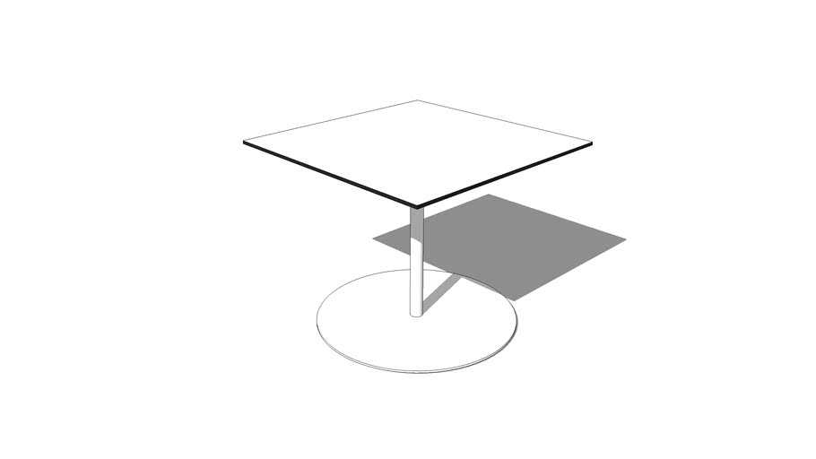 MARK Product Disc Pedestal Table - Square Top - 900mm