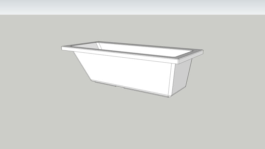 Duravit Vero Bathtub 700133 1700x750 mm 3D Warehouse
