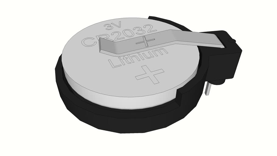 SN2032 battery holder (halter) for CR2032 (BR2032) 20mm with battery