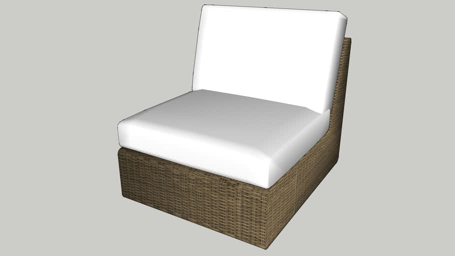 Newport Modular Armless Chair 3d Warehouse