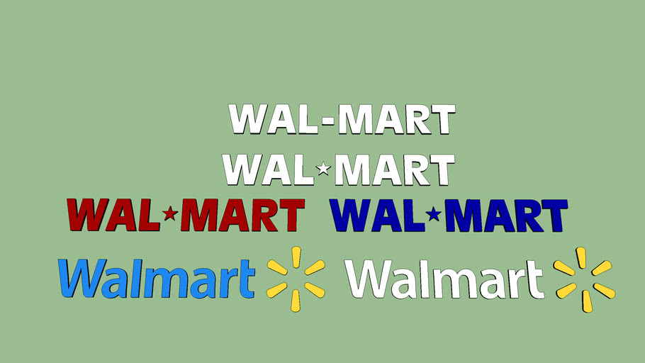 Walmart Logo Signs | 3D Warehouse