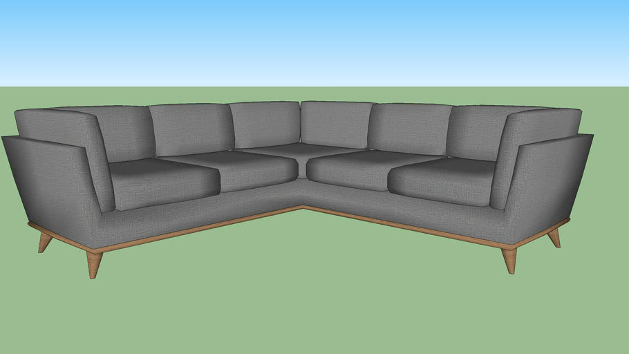 Mid Century Modern Sectional Sofa | 3D Warehouse