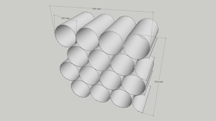 Sapateira De Canos De Pvc Shoe Rack Of Pvc Pipe 3d Warehouse