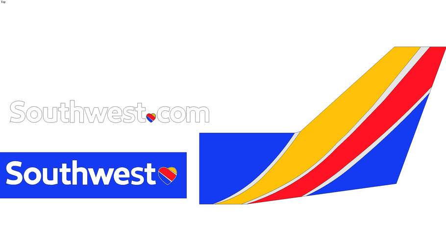 Southwest Airlines logo Kit | 3D Warehouse
