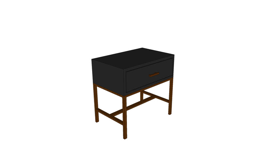 Guthrie Two Tone Nightstand 3D Warehouse