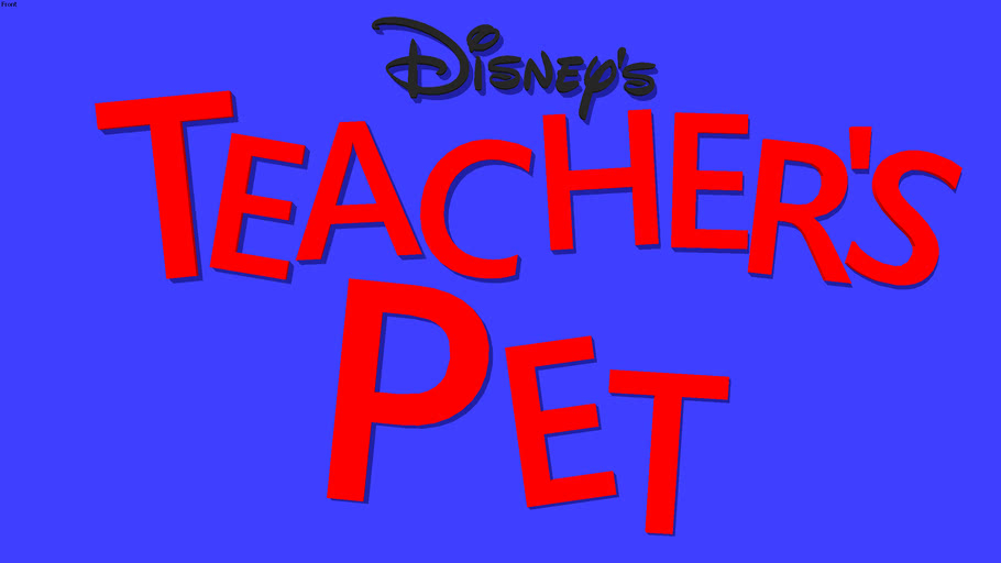 Disney S Teacher S Pet Logo 3d Warehouse