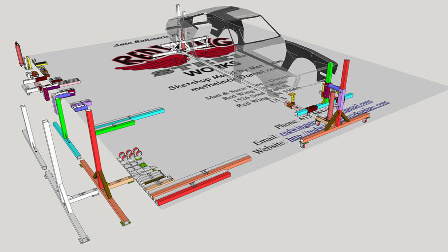 Redwing's Auto Rotisserie Plans 3D Warehouse