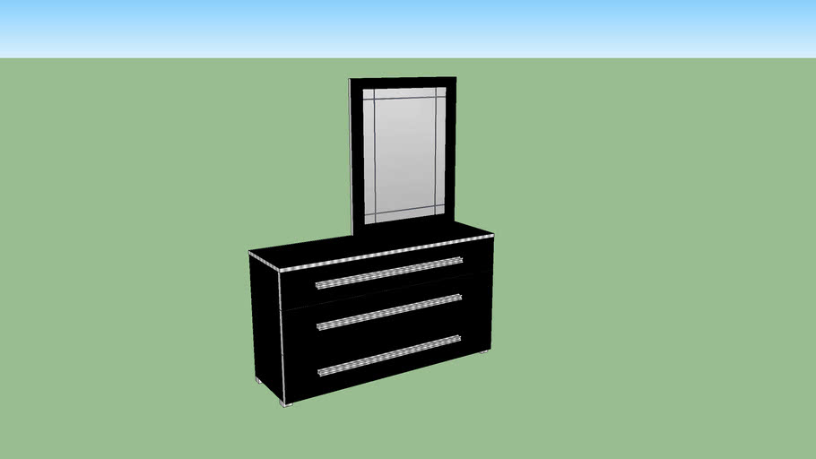 bedroom with mirror 3D Warehouse