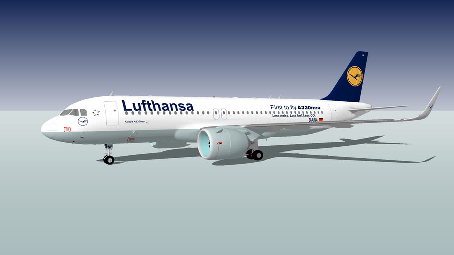 Lufthansa A3 271n D Aina First To Fly A3neo 3d Warehouse