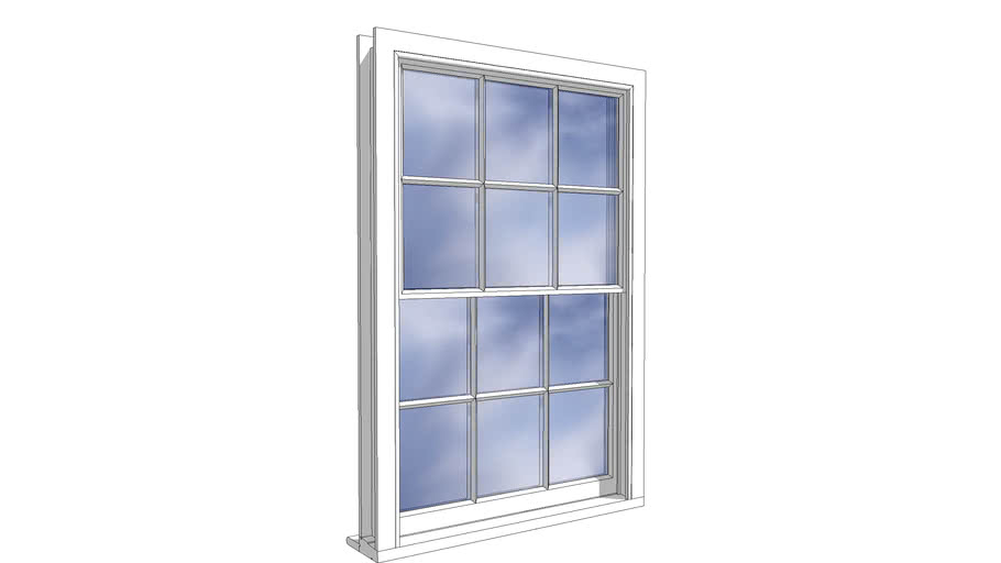 Sash window traditional | 3D Warehouse