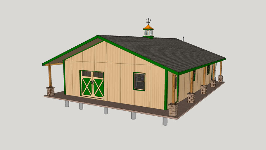 Pole barn | 3D Warehouse