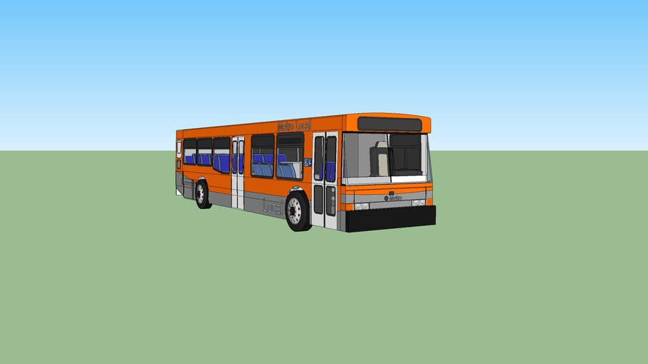 2001 NABI 40-LFW city/transit bus - LACMTA - Los Angeles, CA | 3D Warehouse