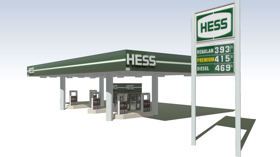 Hess Gas Station 3D Warehouse