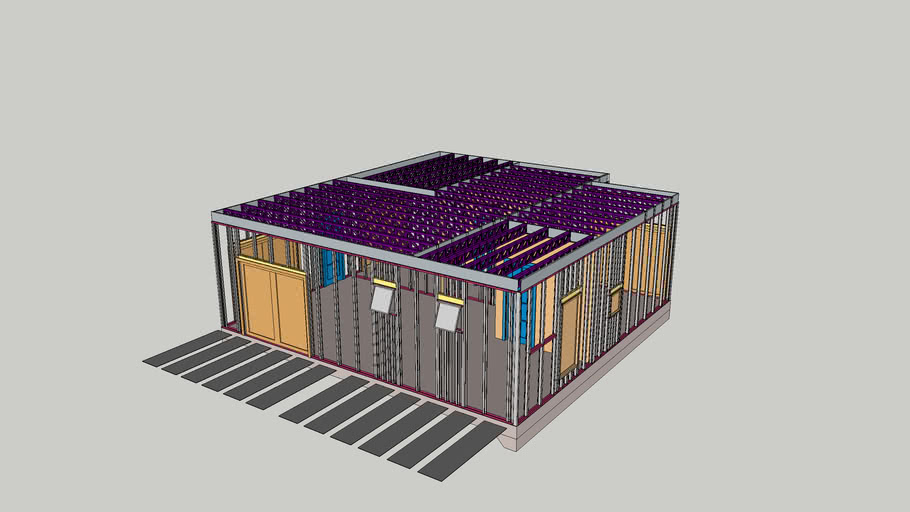 Steel Frame House 3d Warehouse